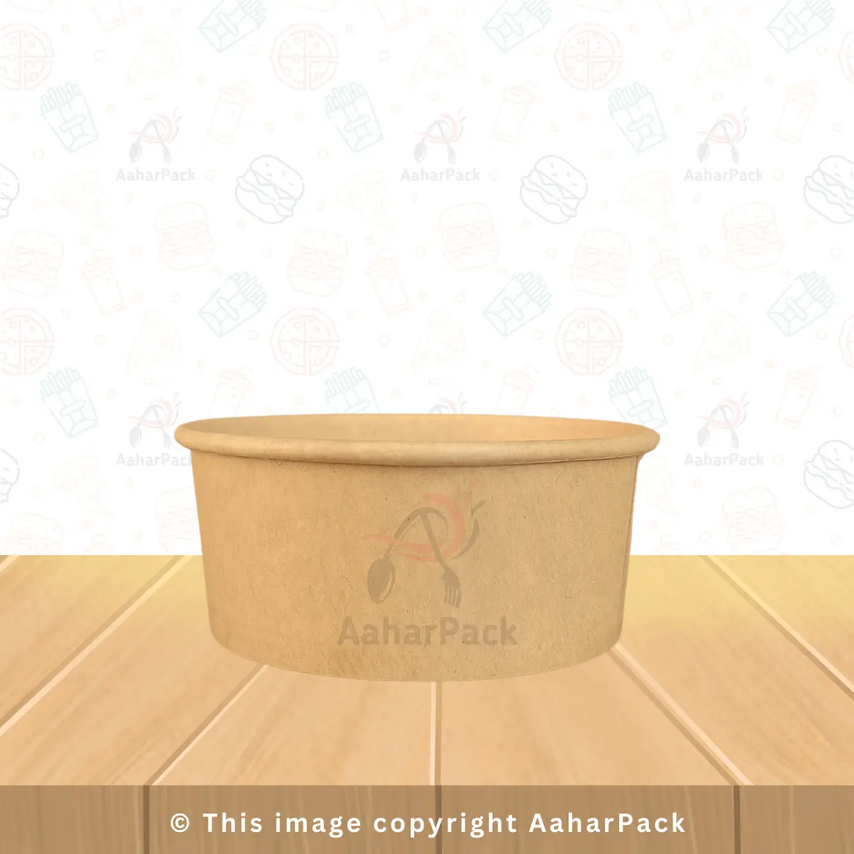 200 ml Kraft Paper Bowls – Disposable, Eco-Friendly | Pack of 1000 | Food Grade Leakproof Serving Bowls